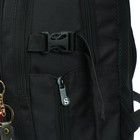 Рюкзак молодёжный, 40 х 28 х 18 см, эргономичная спинка, Stavia "Broken", чёрный - фото 9540832