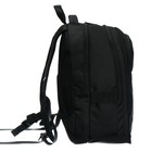 Рюкзак молодёжный, 40 х 28 х 18 см, эргономичная спинка, Stavia "Машина", чёрный - Фото 4