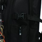 Рюкзак молодёжный, 40 х 28 х 18 см, эргономичная спинка, Stavia "Машина", чёрный - фото 9538150