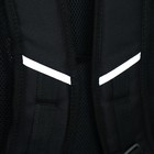 Рюкзак молодёжный, 40 х 28 х 18 см, эргономичная спинка, Stavia "Машина", чёрный - Фото 10