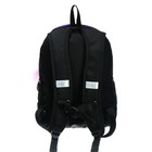 Рюкзак молодёжный, 42 х 31 х 13 см, эргономичная спинка, Stavia "Shiny cat", чёрный - фото 9538160