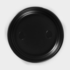 Тарелка одноразовая, d=20,5 см, чёрная, 100 шт/уп - Фото 3