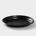 Тарелка одноразовая, d=20,5 см, чёрная, 100 шт/уп - Фото 2