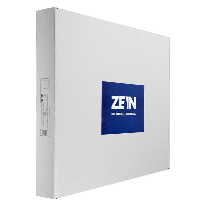 Полотенцесушитель электрический ZEIN PE-09 "Линия", 500х600 мм, 4 перекладины, белый