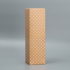Коробка подарочная складная, упаковка, «Крафт», 9.5 х 32.5 х 9 см - фото 9528250