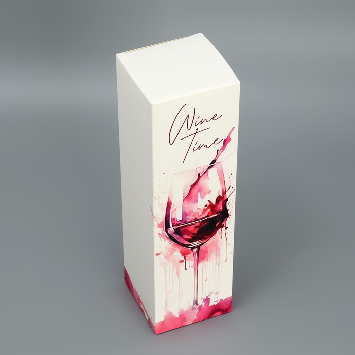 Коробка складная «Время пить вино», 9.5 х 32.5 х 9 см