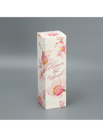 Коробка подарочная складная, упаковка, «Цветочная», 9×32×9 см