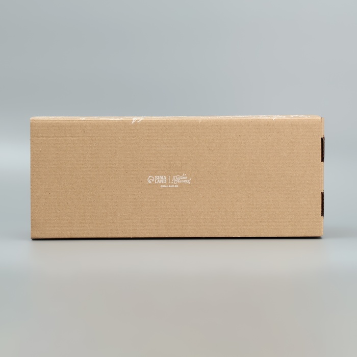 Коробка складная с PVC-окном «Цветы », 16 х 35 х 12 см