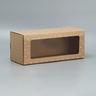 Коробка подарочная складная с PVC-окном, упаковка, «Горох », 16 х 35 х 12 см - Фото 4