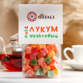 HAYALI Лукум кубики Фруктовый микс 200 грамм