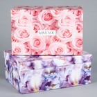 Набор коробок 10 в 1, упаковка подарочная, «Цветы», 12 х 7 х 4 - 32.5 х 20 х 12.5 см - Фото 2
