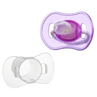 Соска - пустышка силиконовая ортодонтическая Крошка Я, от 3 мес., с колпачком, в контейнере, фиолетовый - Фото 9