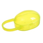 Соска - пустышка силиконовая ортодонтическая Крошка Я, от 3 мес., с колпачком, в контейнере, желтый/зеленый - Фото 11
