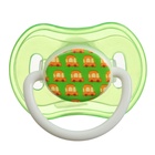 Соска - пустышка силиконовая ортодонтическая, от 3 мес., с колпачком, в контейнере, цвет желтый/зеленый - Фото 4