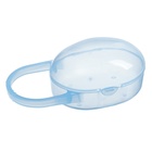 Соска - пустышка силиконовая ортодонтическая Крошка Я, от 3 мес., с колпачком, в контейнере, голубой - Фото 11