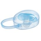 Соска - пустышка силиконовая ортодонтическая Крошка Я, от 3 мес., с колпачком, в контейнере, голубой - Фото 2