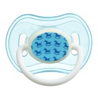 Соска - пустышка силиконовая ортодонтическая Крошка Я, от 3 мес., с колпачком, в контейнере, голубой - Фото 5