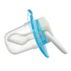 Соска - пустышка силиконовая ортодонтическая Крошка Я, от 3 мес., с колпачком, в контейнере, голубой - Фото 6