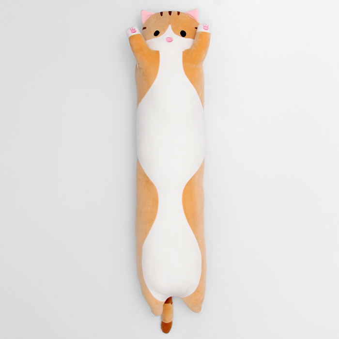 Мягкая игрушка «Котик», 110 см, цвет рыжий