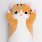 Мягкая игрушка «Котик», 110 см, цвет рыжий - Фото 3