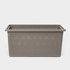 Корзина универсальная Wenge, 20 л, 43×30×20 см, цвет серый - фото 23867477