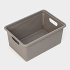 Корзина универсальная Wenge, 20 л, 43×30×20 см, цвет серый - фото 23867478