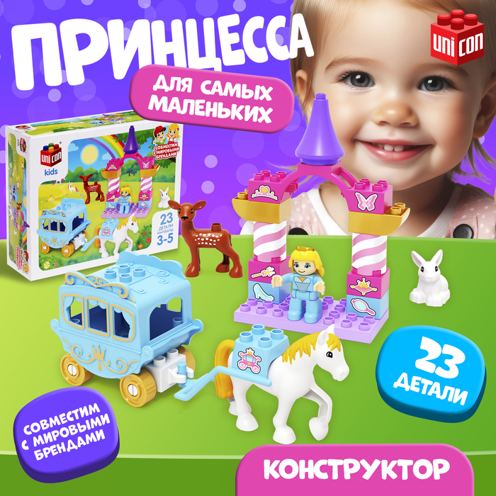 Конструктор UNICON «Принцесса», 23 детали