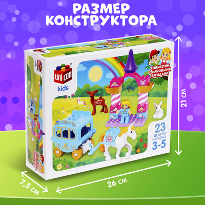 Конструктор UNICON «Принцесса», 23 детали