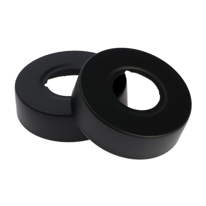 Отражатель для смесителя ZEIN Z3678, набор 2 шт., d=60 мм, высота 18 мм, нерж.сталь, черные - Фото 1