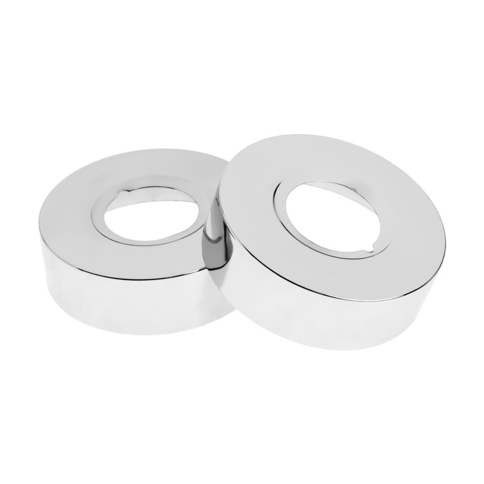 Отражатель для смесителя ZEIN Z3679, набор 2 шт., d=60 мм, высота 18 мм, нерж.сталь, хром - Фото 1