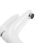 Смеситель для раковины ZEIN Z3659, однорычажный, высота излива 12 см, хром - Фото 3