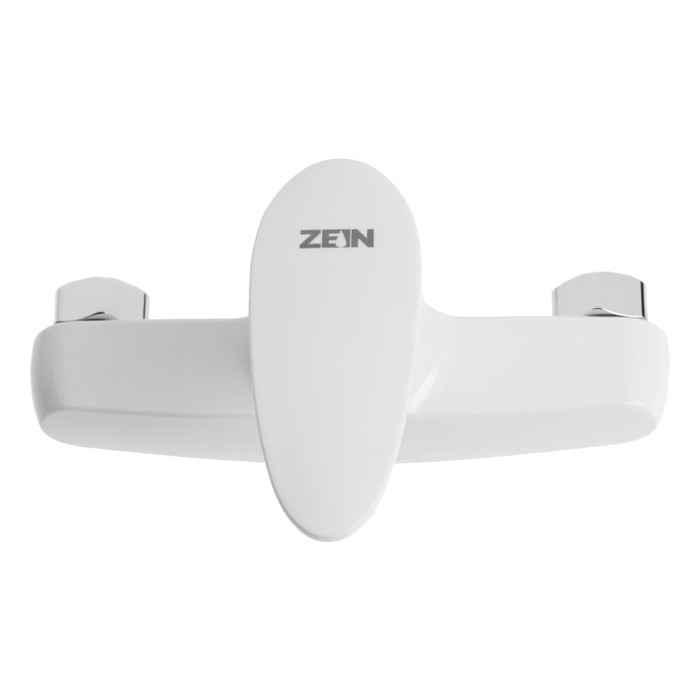 Смеситель для душа ZEIN Z3670, однорычажный, без душевого набора, ABS-пластик, белый