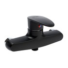 Смеситель для душа ZEIN Z3672, однорычажный, без душевого набора, ABS-пластик, черный - Фото 4