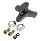 Смеситель для ванны ZEIN Z3675, однорычажный, без душевого набора, графит - Фото 9