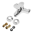 Смеситель для ванны ZEIN Z3677, однорычажный, без душевого набора, ABS-пластик, хром - Фото 9