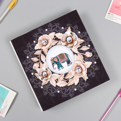 Фотоальбом на 100 фото 10×15 «Королевский слон», дерево, 23×22×4 см