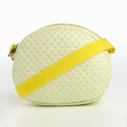 Сумка детская для девочки на молнии, лимонная - Фото 2