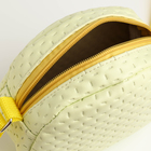 Сумка детская для девочки на молнии, лимонная - Фото 3