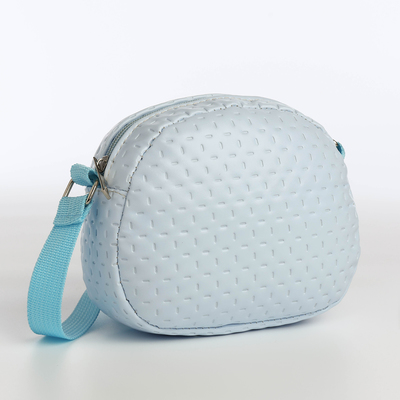 Сумка для девочки, на молнии, голубая