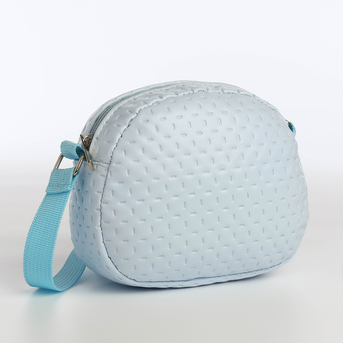 Сумка для девочки, на молнии, голубая - Фото 1