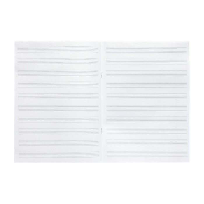 Тетрадь для нот А4, 24 листа "Чебурашка", обложка мелованный картон, глянцевая ламинация