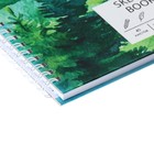 Скетчбук, квадрат 195 х 195 мм, 40 листов, на гребне "Акварельный пейзаж", твёрдая обложка, матовая ламинация, блок офсет 140 г/м2 - фото 9525452