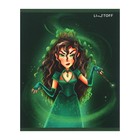 Тетрадь 48 листов в клетку "Школа волшебства", обложка мелованный картон, выборочный лак с блёстками, блок 60 г/м2, МИКС - фото 23876014