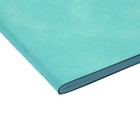 Блокнот А5 "Мятный", 60 листов, без линовки, искусственная кожа, термотиснение, тонированный блок офсет 70г/м2 - фото 23876051