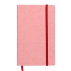 Бизнес-блокнот А5, Pink flower, 120 листов, в точку, твёрдая обложка, искусственная кожа, на резинке, ляссе, тонированный блок, 3 наклейки - Фото 5