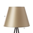 Торшер напольный BayerLux «Лаут», 1×15 Вт, Е27, шоколад/шампань - Фото 4