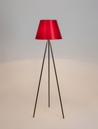 Торшер напольный BayerLux «Лаут», 1×15 Вт, Е27, черный/красный - Фото 2