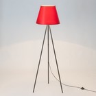 Торшер напольный BayerLux «Лаут», 1×15 Вт, Е27, черный/красный - Фото 2