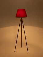 Торшер напольный BayerLux «Лаут», 1×15 Вт, Е27, черный/красный - Фото 3