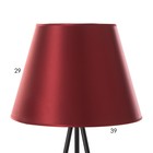 Торшер напольный BayerLux «Лаут», 1×15 Вт, Е27, черный/красный - Фото 4